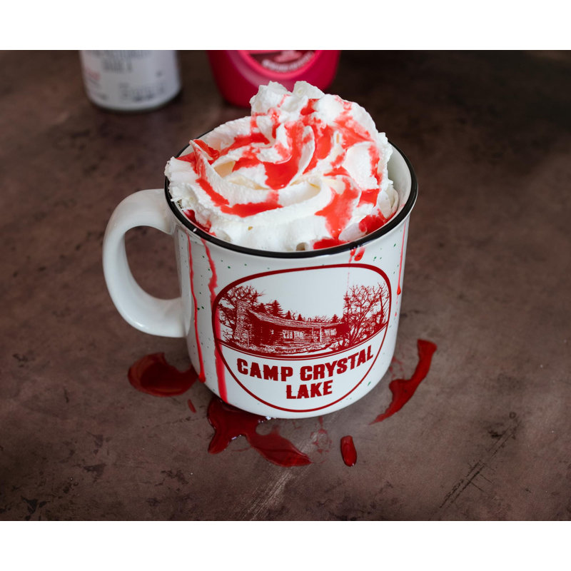 Tasse de camping en céramique «The Vendred 13» de Crystal Lake | Peut contenir 20 onces