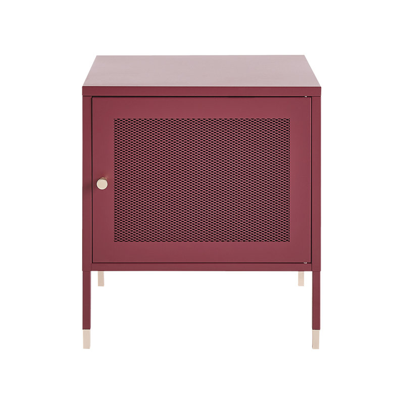 Kirran 45cm W Steel Bedside Table