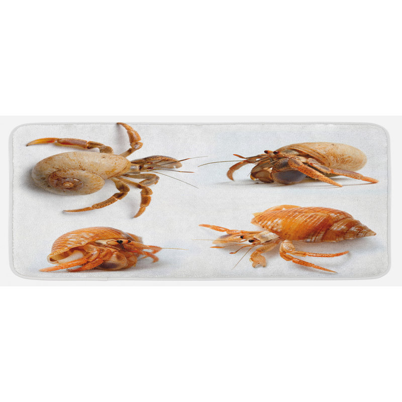 Coastal Polyester Kitchen Mat
