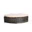5 lits de jour pour patio avec auvent, coussins moelleux, table, pour la détente dans la cour, cadre solide lavable 5 pièces, espace de loisirs extérieur-303431126