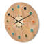 Horloge murale en bois à géométrie abstraite-63892868