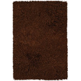 Poligan Hand Loomed Area Rug in Brown