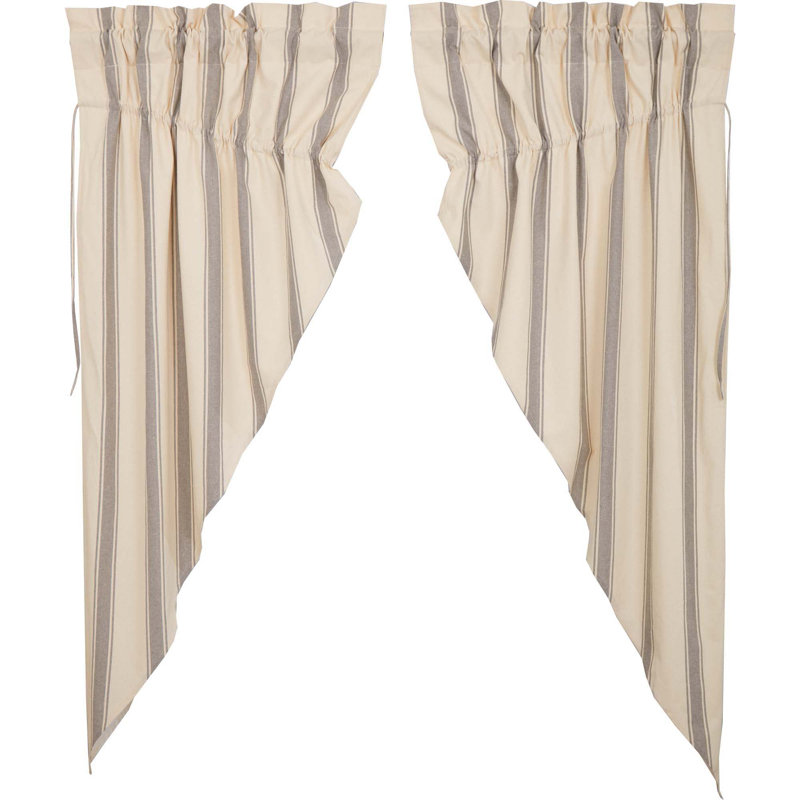 Deidre 100% Cotton Room Darkening Curtain Pair, 36" W x 63" L