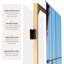 6 Ft. Tall Double Sided Black And White New York Bridge Canvas Room Divider-604593117