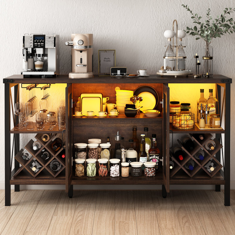 Armoire bar 52,28 po, Brun