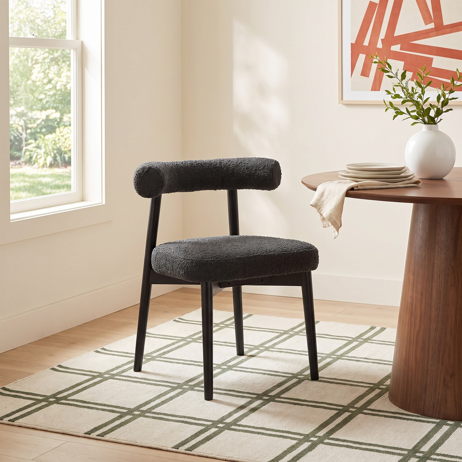 Kason Dining Chair, Black, Black