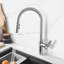 Modern Faucet Stylish Napoli One-Handle Stainless Steel Pull Down Kitchen Faucet-61536832