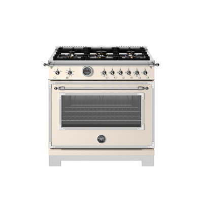 36"" Heritage Series range - Gas Oven - 6 brass burners + griddle -  Bertazzoni, HER366BCFGMAVT001A