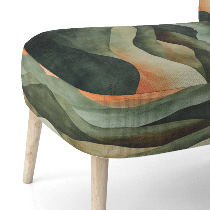 Chaise d'appoint rembourrée Desert - sauge brûlé Horizon III, Side Chair Armless