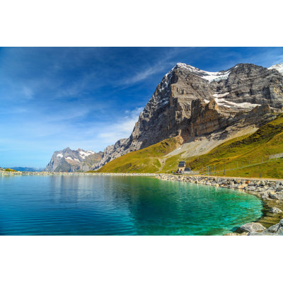 Alpine Turquoise Lake by Janoka82 - Wrapped Canvas Print