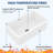 30 x 18 In. Rectangular White Fireclay Dual Drop In/Undermount Kitchen Sink Single Bowl Deep Ceramic Sink-121738909-130061022