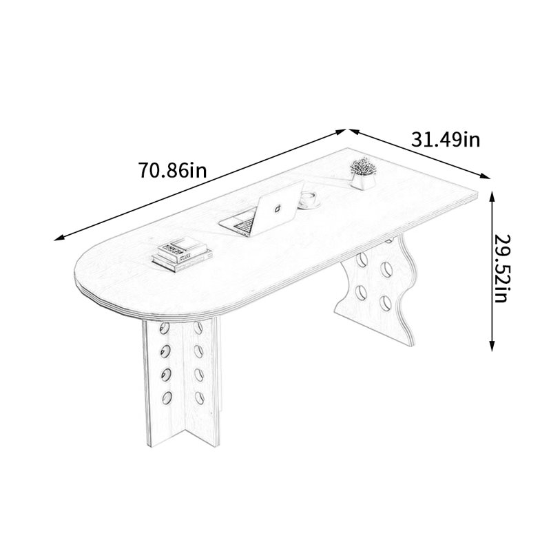Annea, H 29,52 po x l 70,86 po x P 31,49 po
