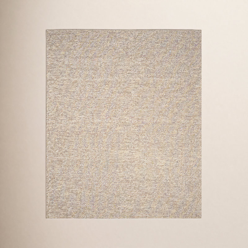 Elle Handmade Beige Rug, Rectangle 9' x 12'