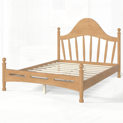 Lit plateforme avec tête de lit chic, structure en bois massif, support à lattes, sans sommier, design bas au sol