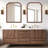Solid Wood Wall Mirror for Bathroom or Bedroom-628435300-635855292