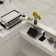 71'' W L-Shaped Reception Desk And 78.7''H X 71'' W Storage Cabinet(Cashier Combination Set Of 2)