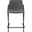 Tabourets gris et noirs à hauteur de comptoir, repose-pieds pour une assise confortable, siège en mousse confortable avec (2