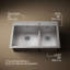 Vault 33" L x 22" W Drop-In Kitchen Sink with 3 Faucet Holes-1160283131