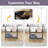 Ironing Board With 2 Tier Storage Basket, Movable Ironing Board Full Size For Iron Rest & Clothes, Tabletop Ironing Boards