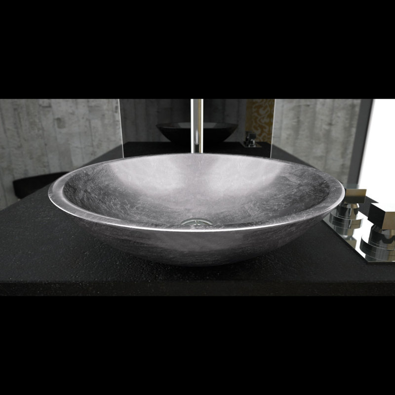 Circus 19.7'' L Bathroom Sink, Silver