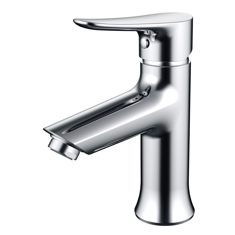 Single-Hole Single-handle Bathroom Faucet with Drain Assembly, Chrome
