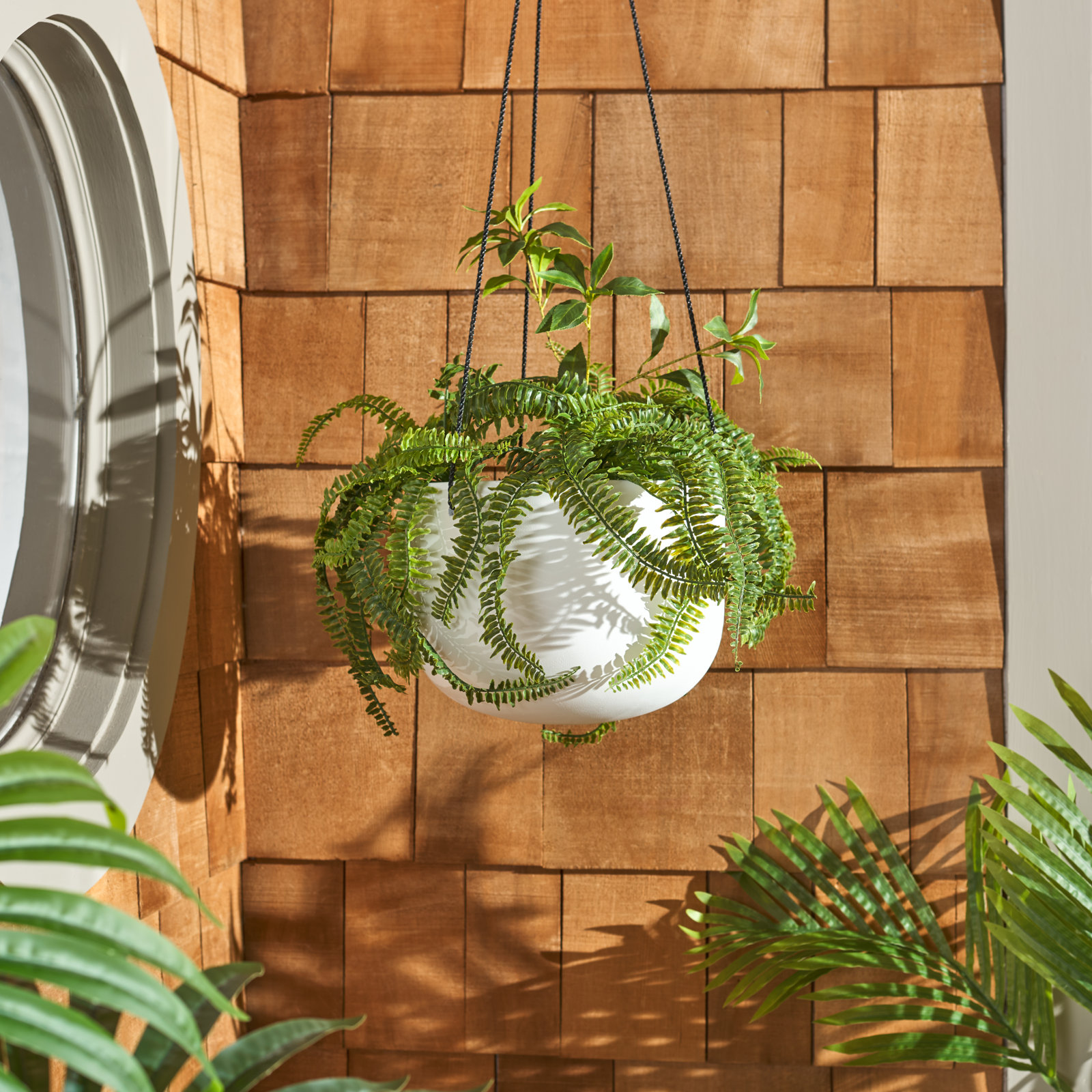 McGrath Hanging Planter, White