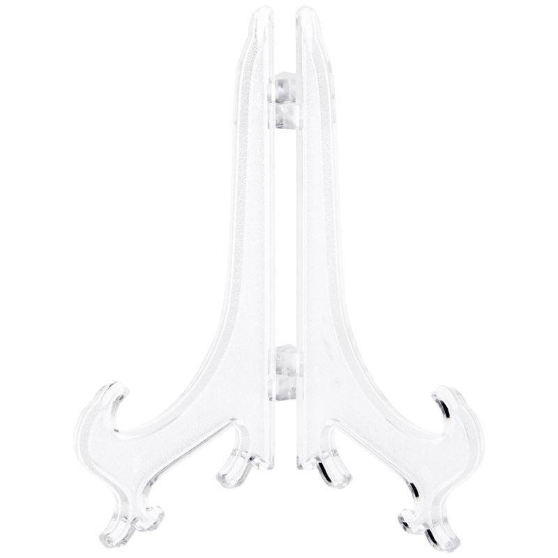 Support à assiettes Danaka, Transparent, H 9 po x l 7 po x P 6 po, 6