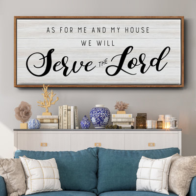 Serve the Lord - Toile encadrée