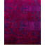 Overdyed Hand-Knotted Wool Modern-Contemporary Purple Area Rug 4' 0" x 6' 4"