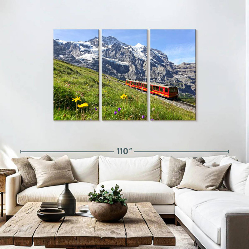 Chemin de fer Mehar Jungfrau, H 48 po x l 74 po