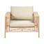 Garden Lounge Set with Table 4 Seater CALASETTA PE Rattan Beige-1363514300