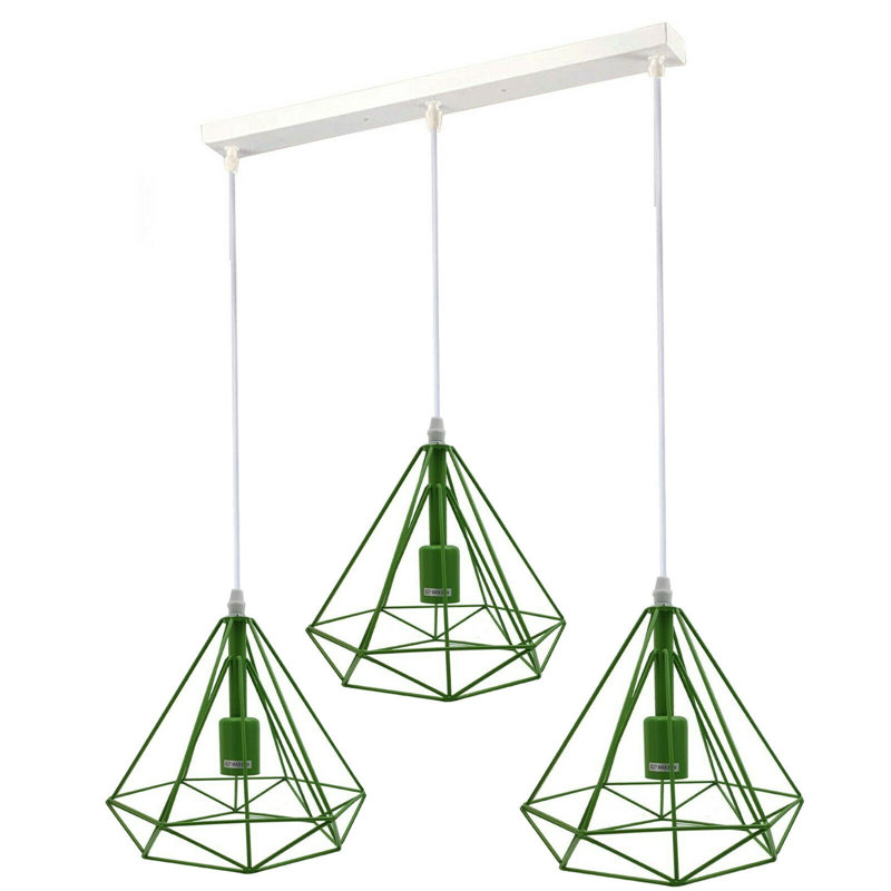 Hessle 3 - Light Kitchen Island Pendant, Green