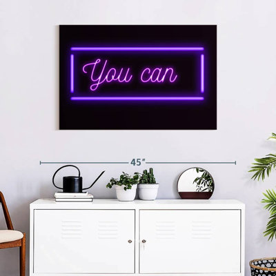 Enseigne néon You Can