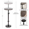 17 Stories Engles Traditional Adjustable-Height Pedestal Table | Wayfair