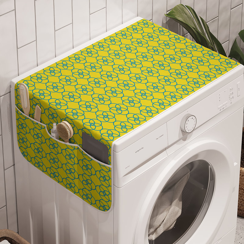East Urban Home Geometric Washing Machine Organizer Pack Of 2 47" X 18.5"