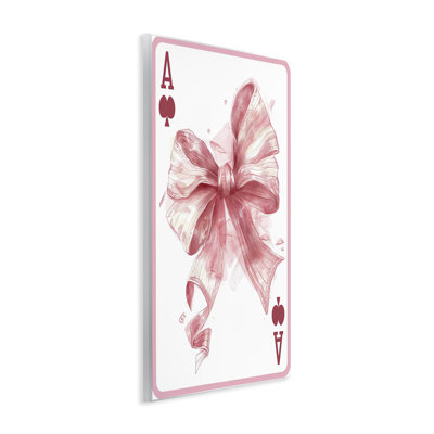 Plaque de jeu de cartes Pastel Bow, par LSR Design Studio
