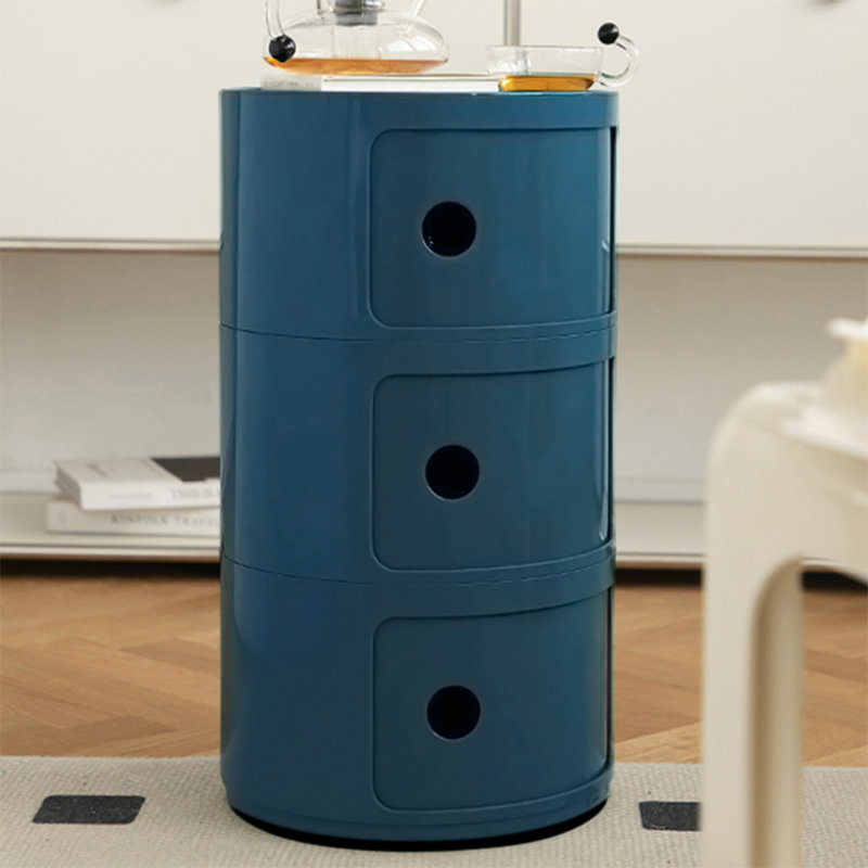 Kiralee Side Table with Storage, Blue