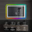 Miroir de salle de bain sans cadre à DEL, miroir intelligent, rétroéclairage RVB-1849407524-1849407530