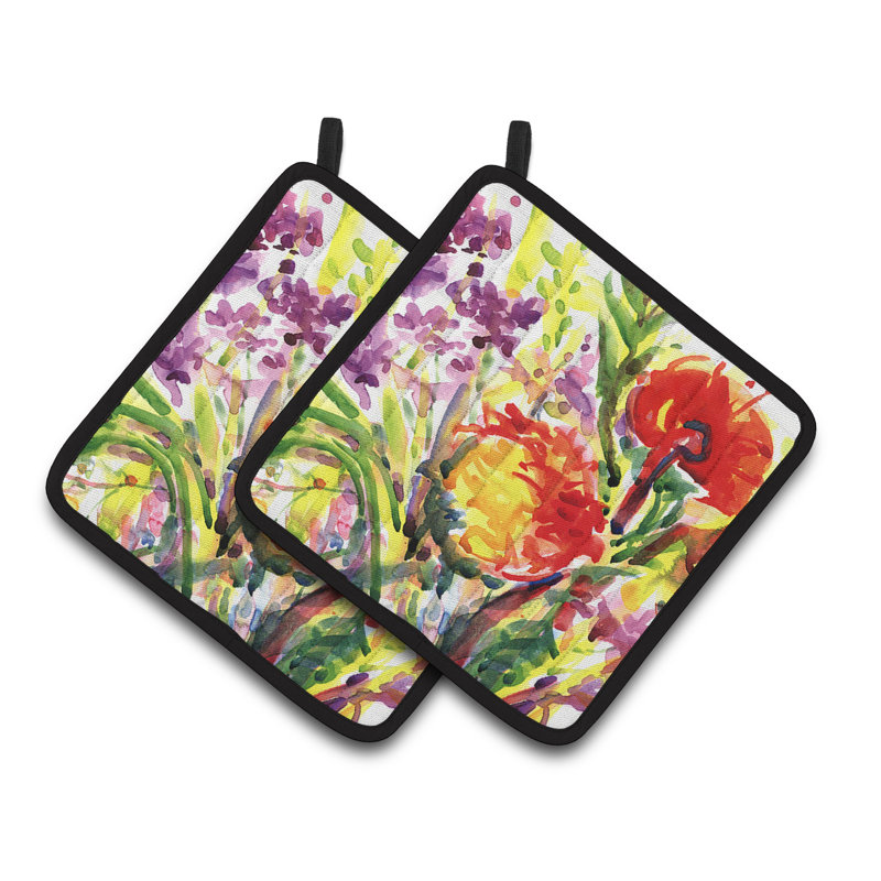 Cuisinier poignée de fleurs east urban home