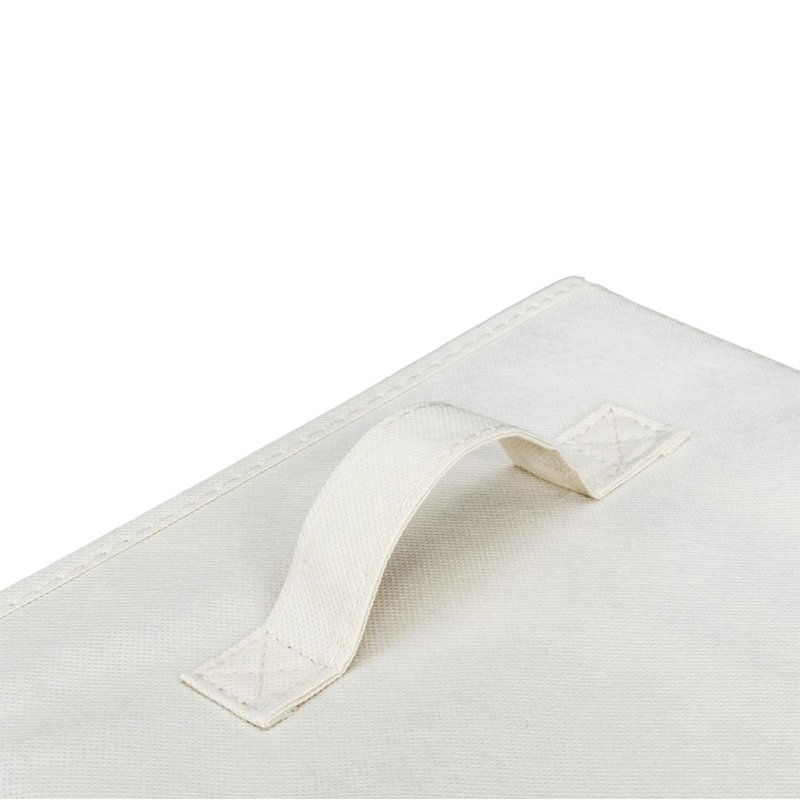 Boîte de rangement en tissu pliable, Beige