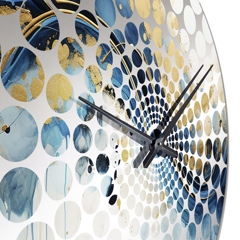 Alphy - Horloge murale peinture abstraite, Grand