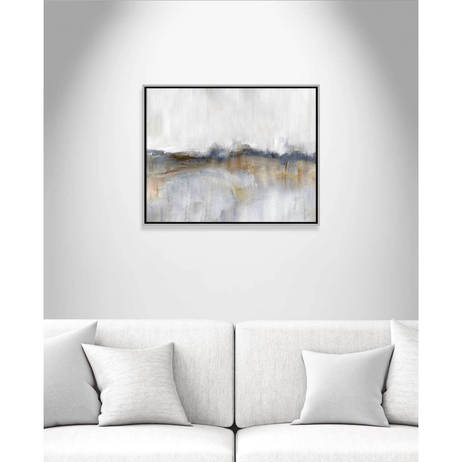 Autumnal Tide by Nan - Floater Frame Print on Canvas, 23.5" H x 29.5" W, Silver