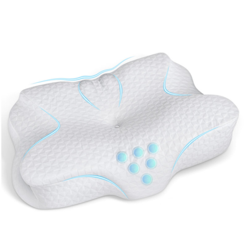 Luxury Ergonomic cooling pillow Contour memory foam pillow For Neck Pain and Pain Relief, Orthopedic Bed Pillows Adjustable for Customizable Height