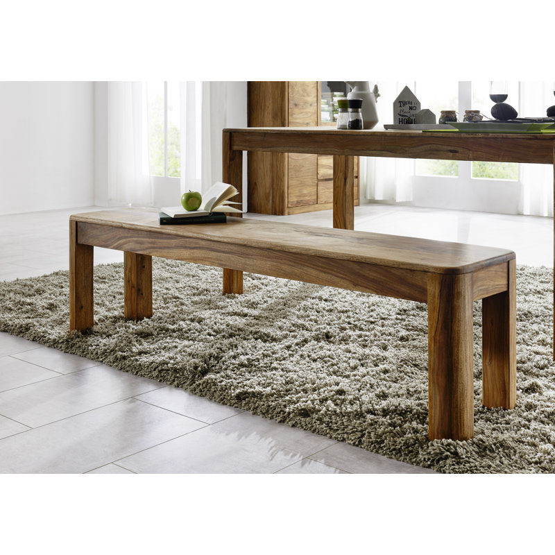 Arabella Solid Wood Bench, 45cm H x 200cm W x 35cm D