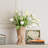 Beige Ceramic Bow Vase