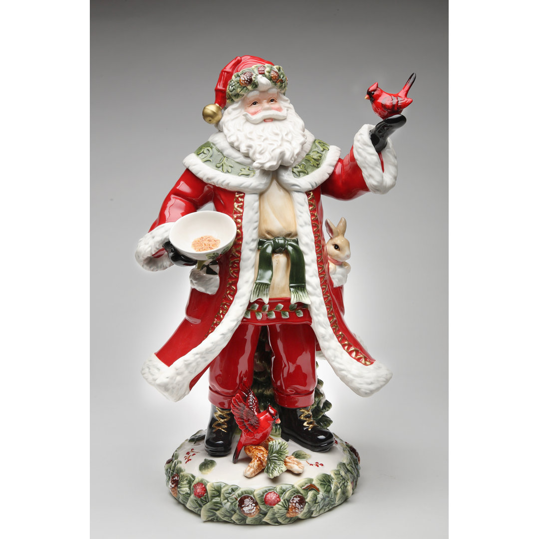 Evergreen Holiday Santa Figurine The Holiday Aisle®