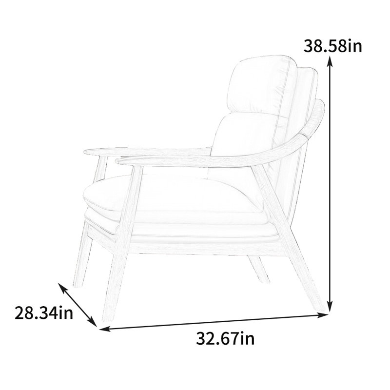 Nykeesha Faux Leather Accent Chair