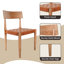 Chaise en cuir véritable Wogina-1589331237