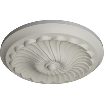 Médaillon de plafond H 12,25 po x l 12,25 po x P 2,25 po