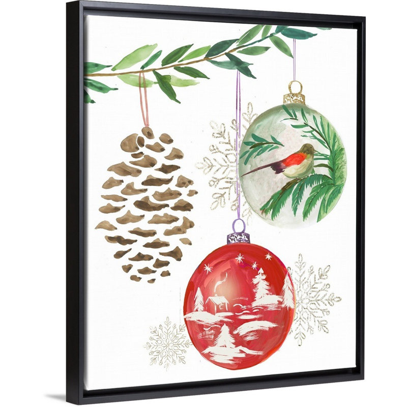 Décorations pendantes I-reproduction d’art sur toile, H 32 po x l 26 po x P 1,75 po, Cadre noir